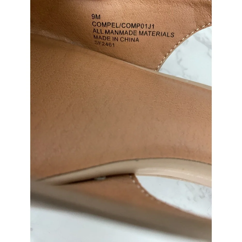 Madden Girl Compel Slingback Shoes Sz 9M Cap Toe Low Heel Classic Preppy
